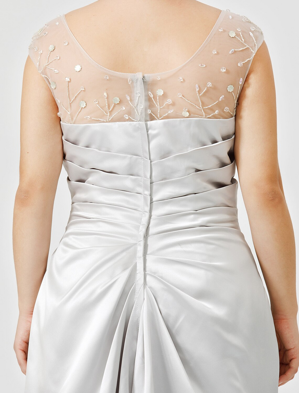 Mother of the Bride Dress Classic Timeless Elegant Luxurious Plus Size Floor Length Satin Sleeveless No with Pleats Crystals