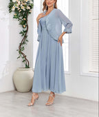 Mother of the Bride or Groom Dresses Two Pieces Jacket Sequins Lace Chiffon Formal Dress Wedding Guests Dresses