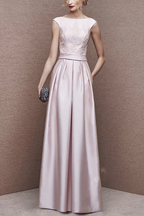 Mother Of The Bride Dress A Line Sleeveless Backless Chic Elegant Silhouette For Wedding Day