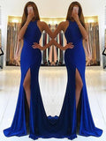 Sheath Halter Sleeveless Sweep/Brush Train With Ruffles Jersey Dresses