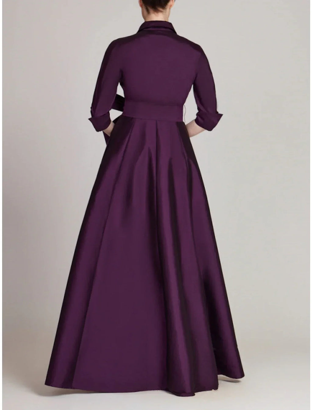 Satin A Line Evening Gown Minimalist Black Christmas Dress For Women Luxurious Floor Length