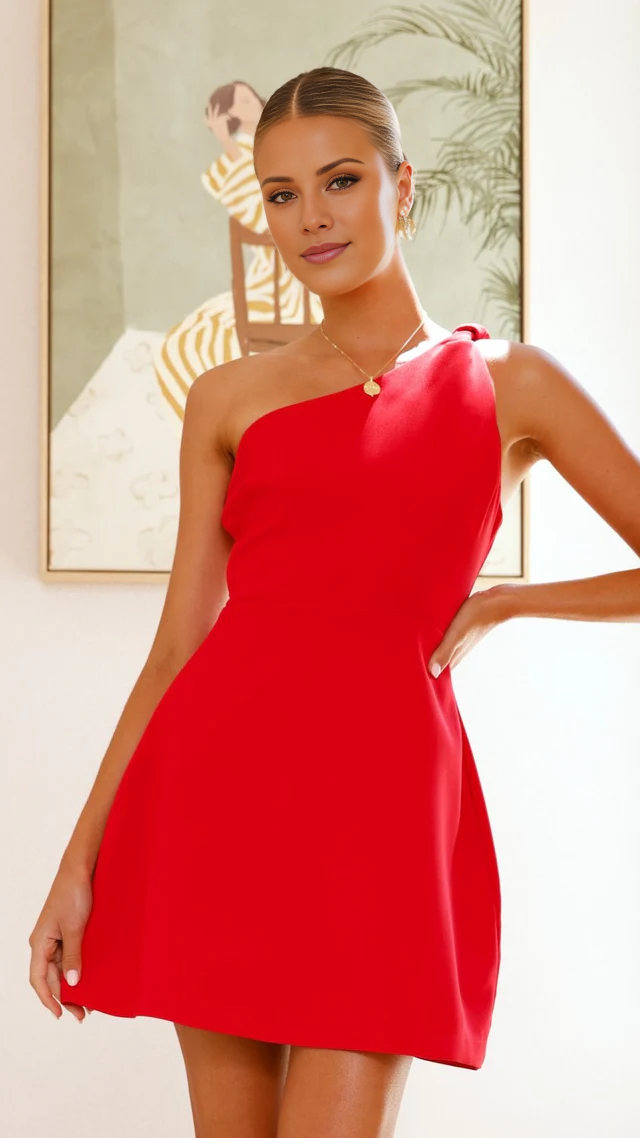 Asymmetrical neckline sleeveless backless short Homecoming Dress