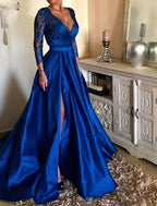 A-Line Evening Gown Floral Dress For Women Glamorous Formal Event Floor Length Tulle With Pleats And Appliques