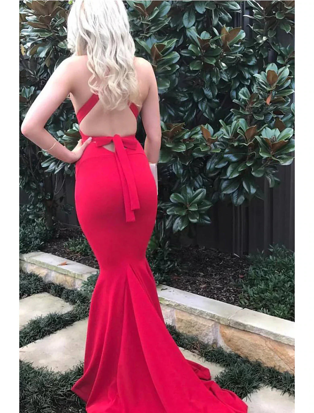 Mermaid Trumpet Evening Gown With Open Back And Stretch Fabric For Glamorous Prom Queens And Formal Events