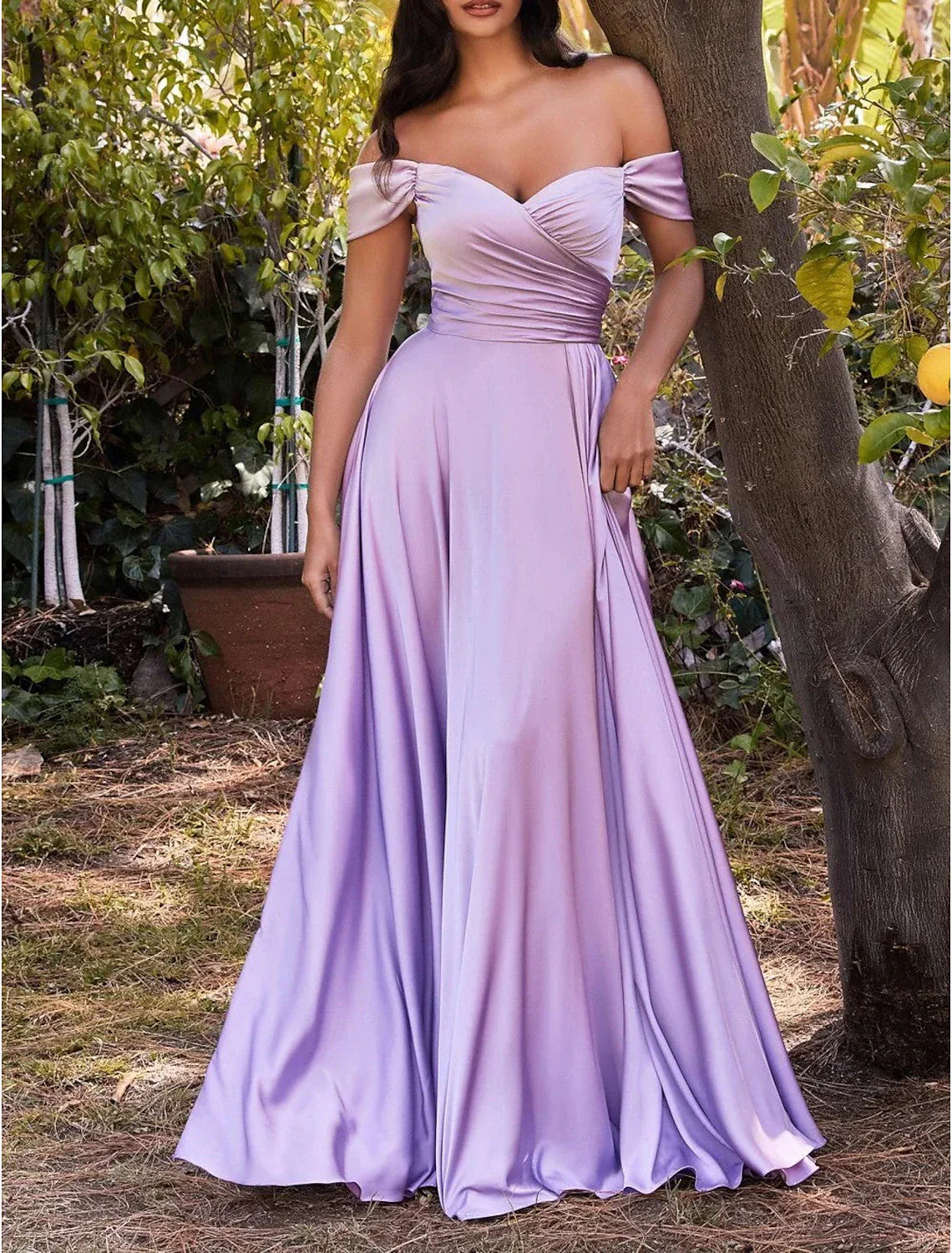 Elegant Aline Bridesmaid Dress Off Shoulder Sleeveless Pink Chiffon Floor Length With Ruched Bodice And Split Front