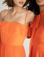 A Line Bridesmaid Dress Off Shoulder Sleeveless Open Back Court Train Satin Tulle for Elegant Bridal Party