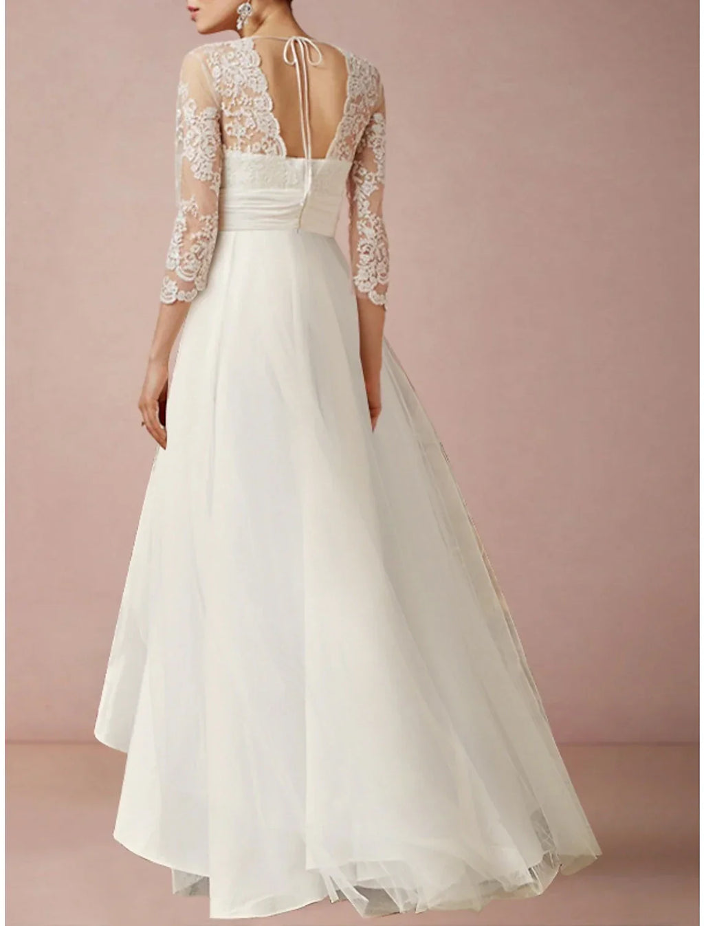 Mature Wedding Dresses For Elegant Brides V Neck Chiffon Gown With Pleats Ruched And Asymmetrical Details