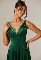 A-Line Regular Straps Modern Prom Dress Floor-Length Sleeveless Formal Evening Gown Affordable Strapless Prom Dresses