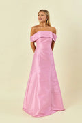 A-Line Off the Shoulder Floor-Length Cap Sleeve Prom Gown No Slit Elegant Evening Dresses for Women Hot Sale Long Evening Dresses