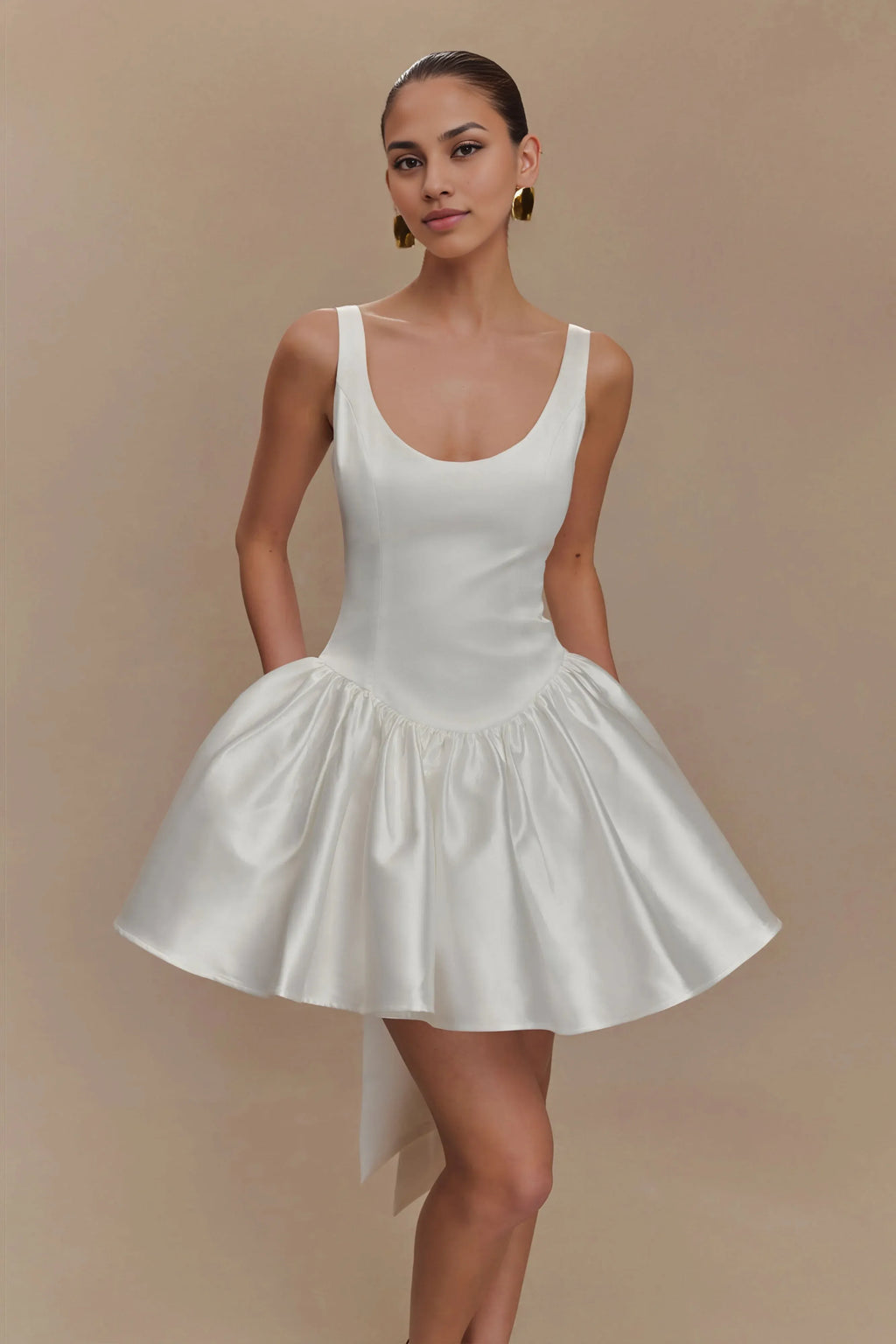 A-Line Princess Knee-Length Square Neck Sleeveless Custom Sexy Party Dresses Short Graduation Dresses