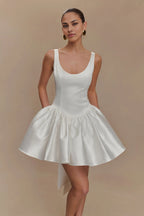 A-Line Princess Knee-Length Square Neck Sleeveless Custom Sexy Party Dresses Short Graduation Dresses