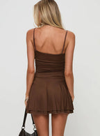 Affordable A-Line V Neck Sleeveless Backless Short-Mini Homecoming Dress