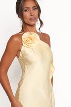 Affordable Column One Shoulder Sleeveless Ankle-Length Prom Dress