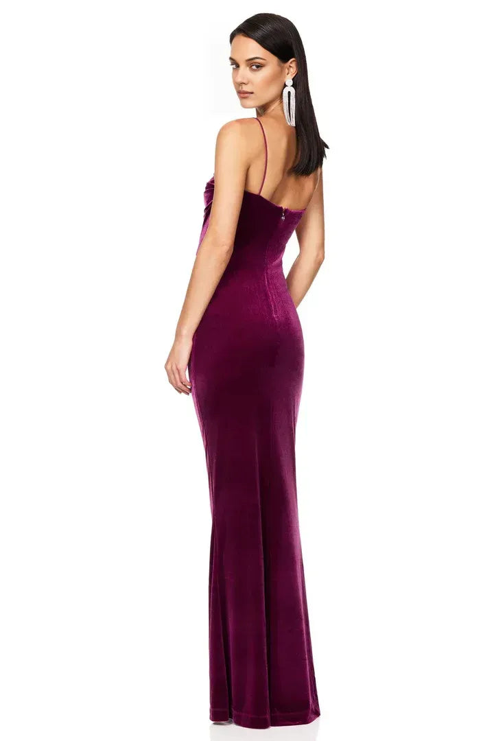 Affordable Column Spaghetti Straps Sleeveless Floor-Length Prom Dress