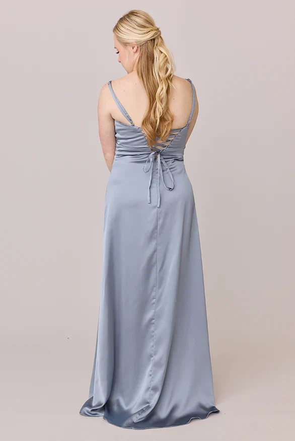 Discount Fitted Cowl Neck Sleeveless Floor-Length Plus Size Prom Dress