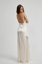Affordable Fitted One Shoulder Sleeveless Floor-Length Prom Dress