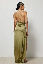 Affordable Fitted One Shoulder Sleeveless Floor-Length Prom Dress