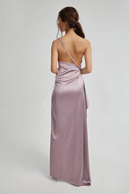 Affordable Fitted One Shoulder Sleeveless Floor-Length Prom Dress