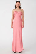 Affordable Fitted Strapless Sleeveless Floor-Length Prom Dress