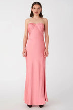 Affordable Fitted Strapless Sleeveless Floor-Length Prom Dress