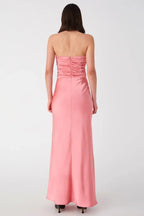 Affordable Fitted Strapless Sleeveless Floor-Length Prom Dress