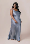 Affordable Mermaid Scoop Neck Sleeveless Floor-Length Plus Size Prom Dress