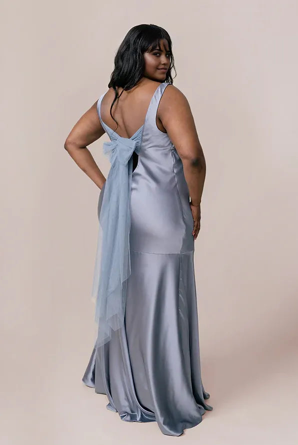 Affordable Mermaid Scoop Neck Sleeveless Floor-Length Plus Size Prom Dress