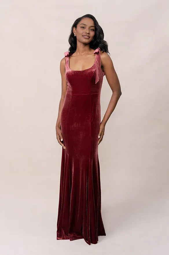 Affordable Mermaid Scoop Neck Sleeveless Floor-Length Prom Dress