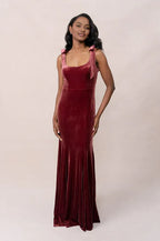 Affordable Mermaid Scoop Neck Sleeveless Floor-Length Prom Dress