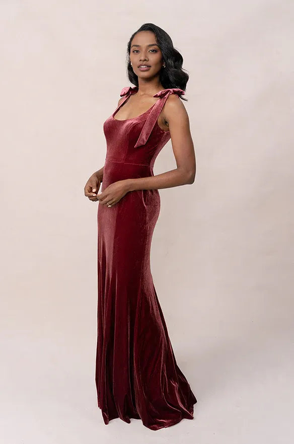 Affordable Mermaid Scoop Neck Sleeveless Floor-Length Prom Dress