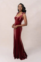 Affordable Mermaid Scoop Neck Sleeveless Floor-Length Prom Dress
