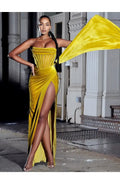 Affordable Mermaid Strapless Sleeveless Floor-Length Prom Dress