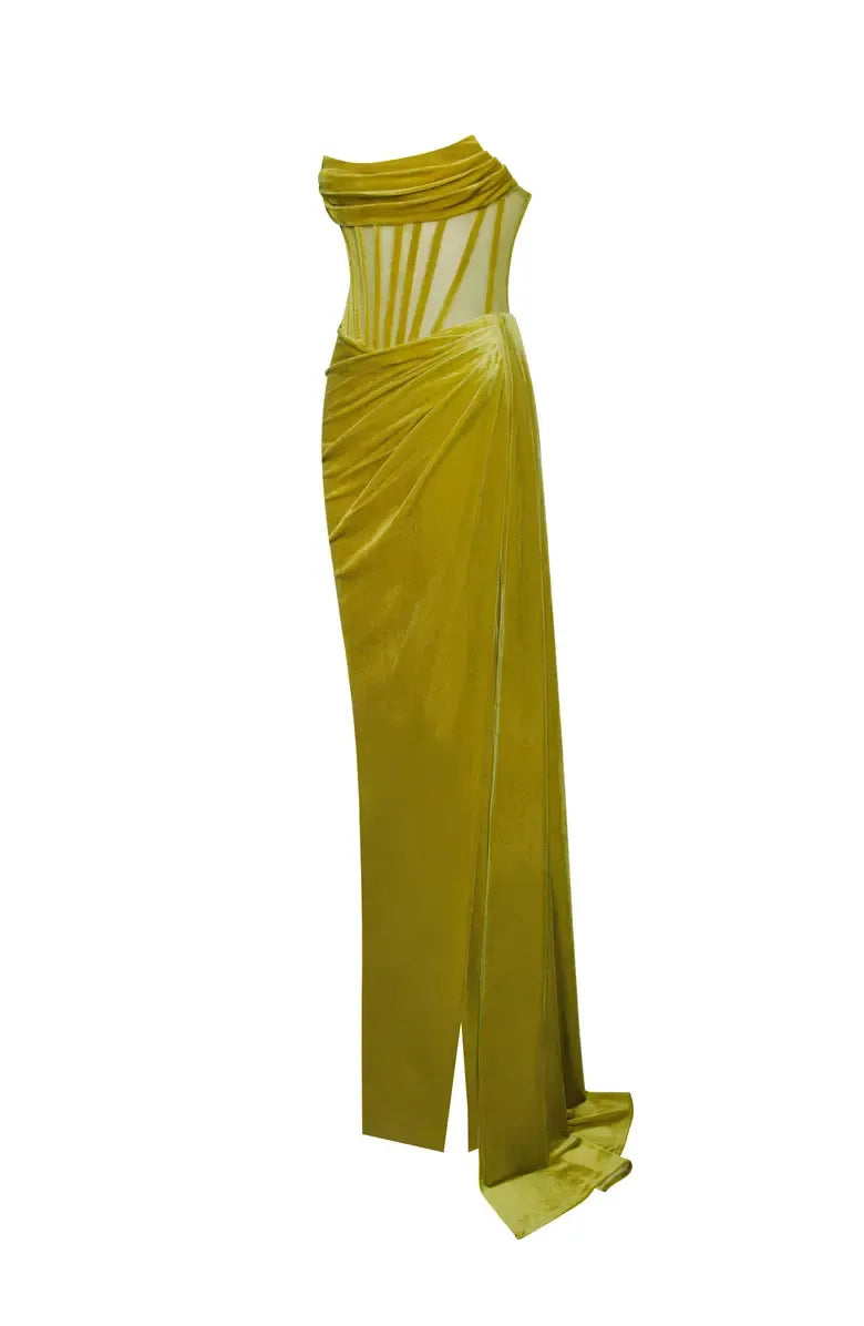 Affordable Mermaid Strapless Sleeveless Floor-Length Prom Dress