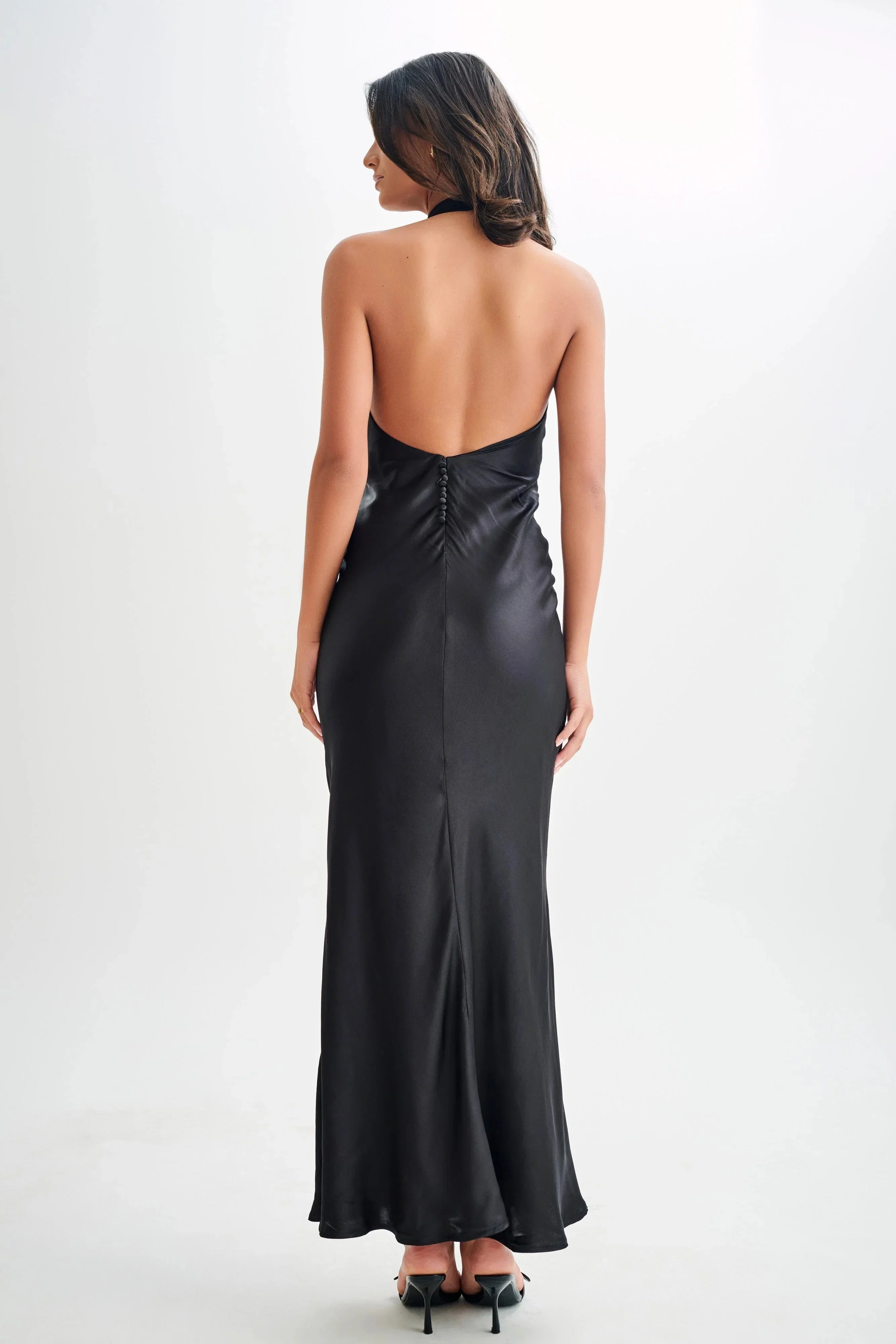 Black Affordable Evening Dresses Hot Sale Long Prom Dresses Off The Shoulder No Slit Sleeveless Evening gowns