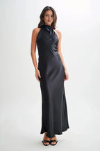Black Affordable Evening Dresses Hot Sale Long Prom Dresses Off The Shoulder No Slit Sleeveless Evening gowns