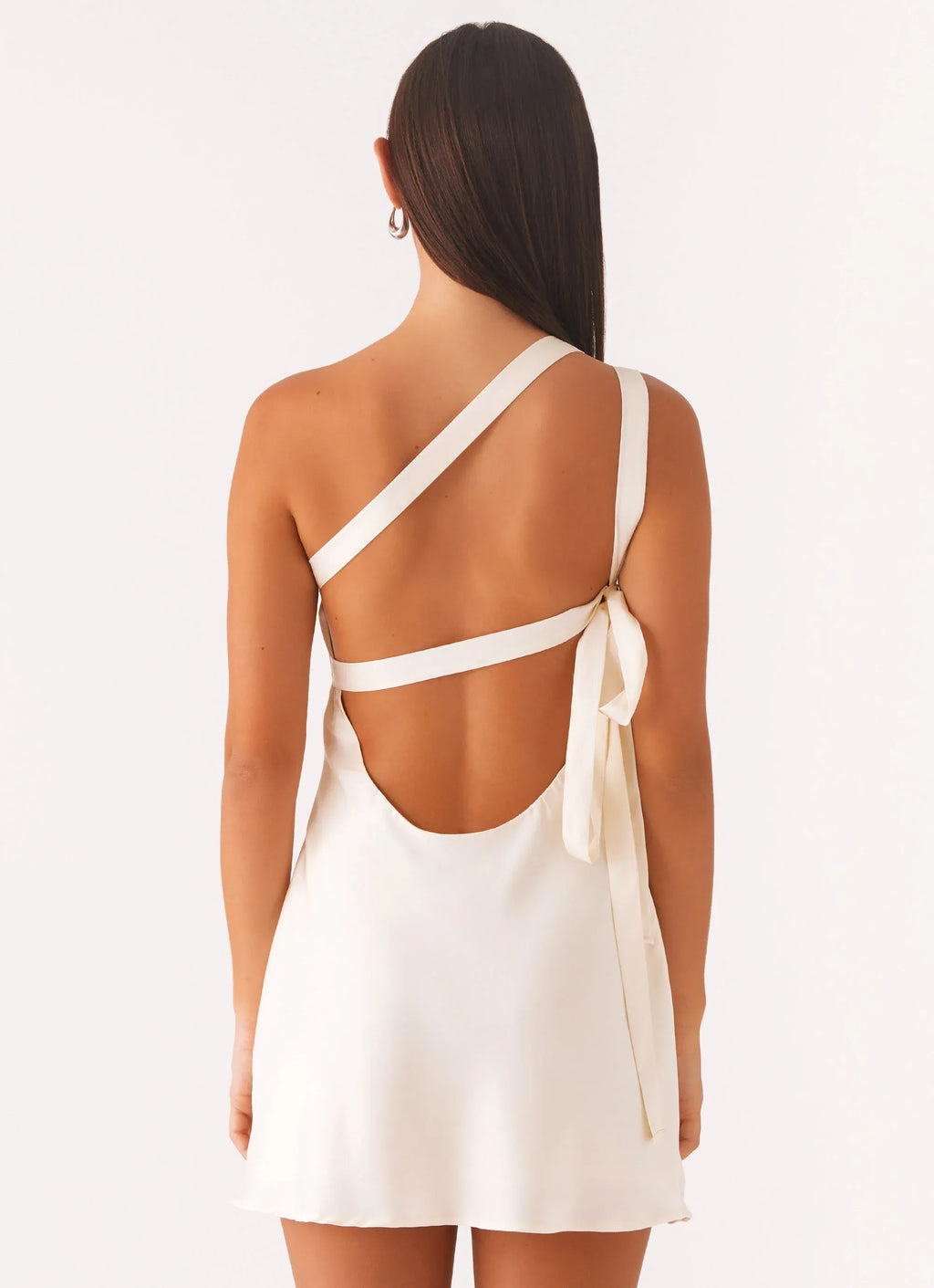 Affordable Sheath/Column One Shoulder Sleeveless Backless Short-Mini Homecoming Dress