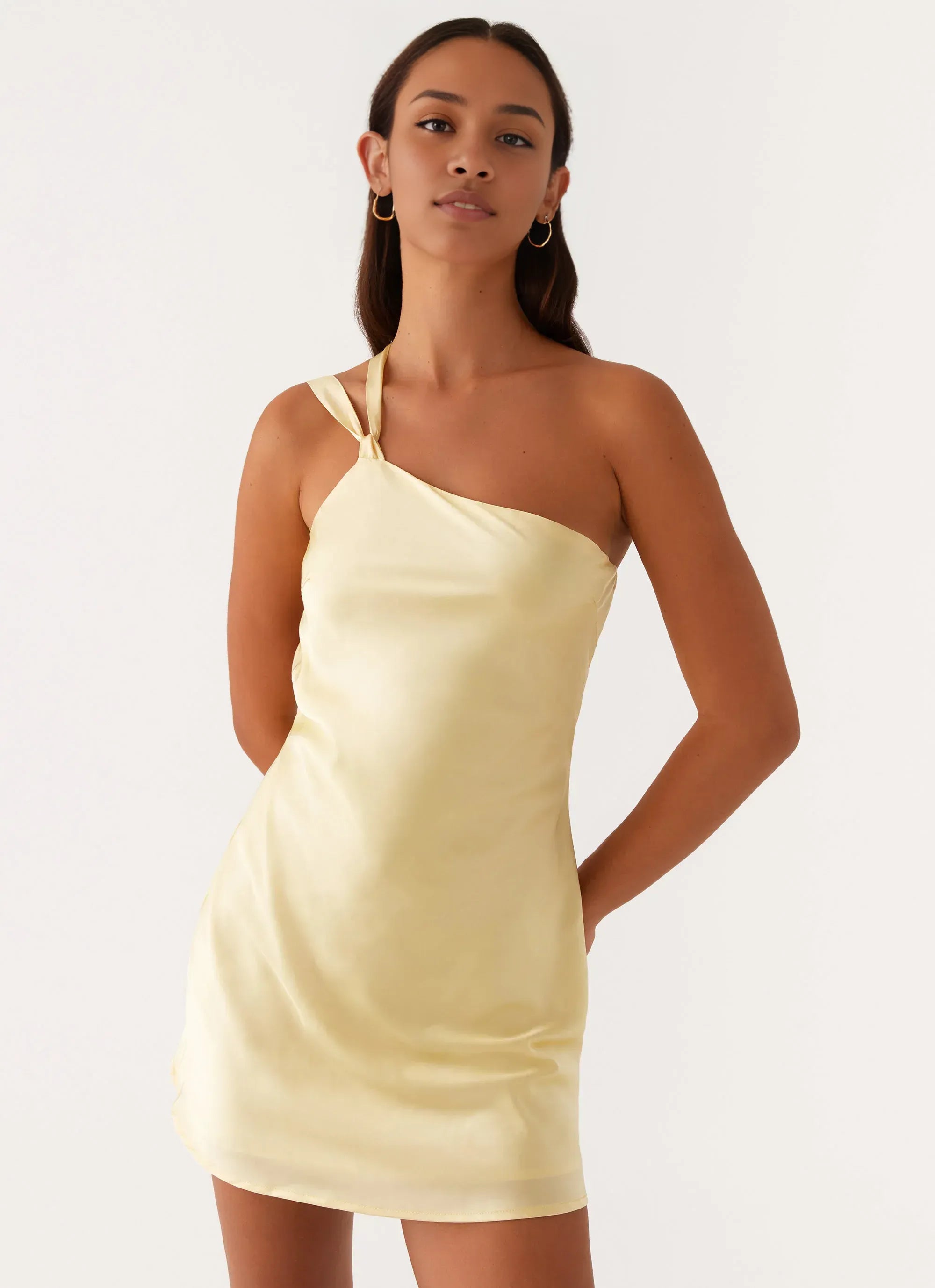 Affordable Sheath/Column One Shoulder Sleeveless Backless Short-Mini Homecoming Dress