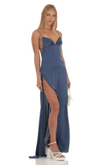 Affordable Sheath/Column V Neck Sleeveless Up Floor-Length Prom Dress