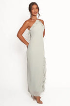 Affordable Sheath Halter Neck Sleeveless Backless Ankle-Length Prom Dress