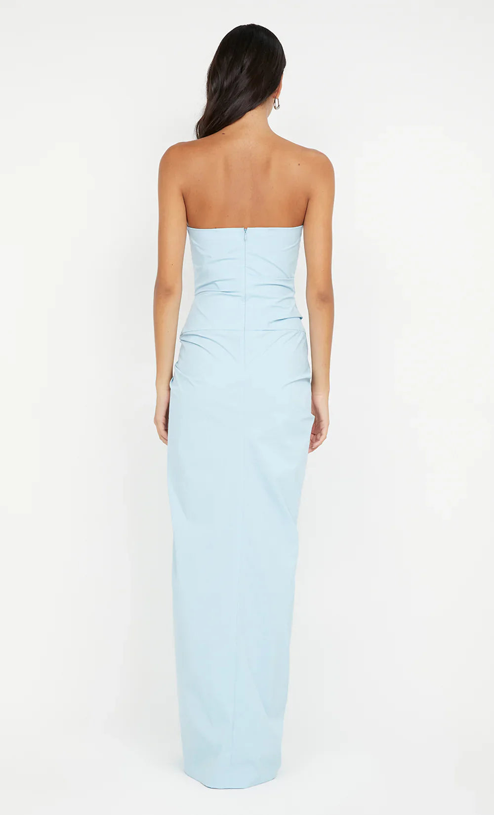 Airy Sheath Strapless Sleeveless Open Back Floor Length For Ladies Prom Dress