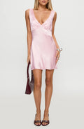 Alluring A Line Plunging V Neck Sleeveless Open Back Short Length Homecoming Dress