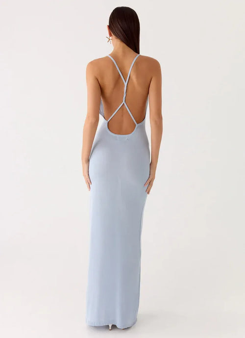Alluring Sheath Cowl Neck Sleeveless Crisscross Back Floor Length Plus Size Evening Dress