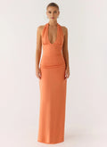 Alluring Sheath Halter Neck Sleeveless Tie Back Floor Length Plus Size Evening Dress