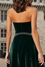 Alluring A-Line Halter Neck Sleeveless Floor-Length Prom Dress
