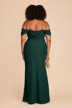 Alluring Mermaid/Trumpet Strapless Sleeveless Chiffon Slit Maxi Bridesmaid Dress