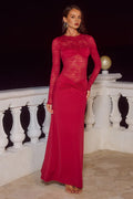 Alluring Sheath High Neck Sleeveless Zipper Up Floor-Length Prom Dress