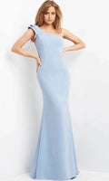 Assymmetrical Sleeveless Mermaid Elegant One-shoulder Floor Length Prom Dress For Sale For Ladies