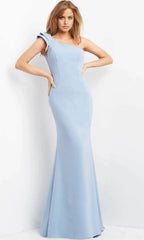 Assymmetrical Sleeveless Mermaid Elegant One-shoulder Floor Length Prom Dress For Sale For Ladies