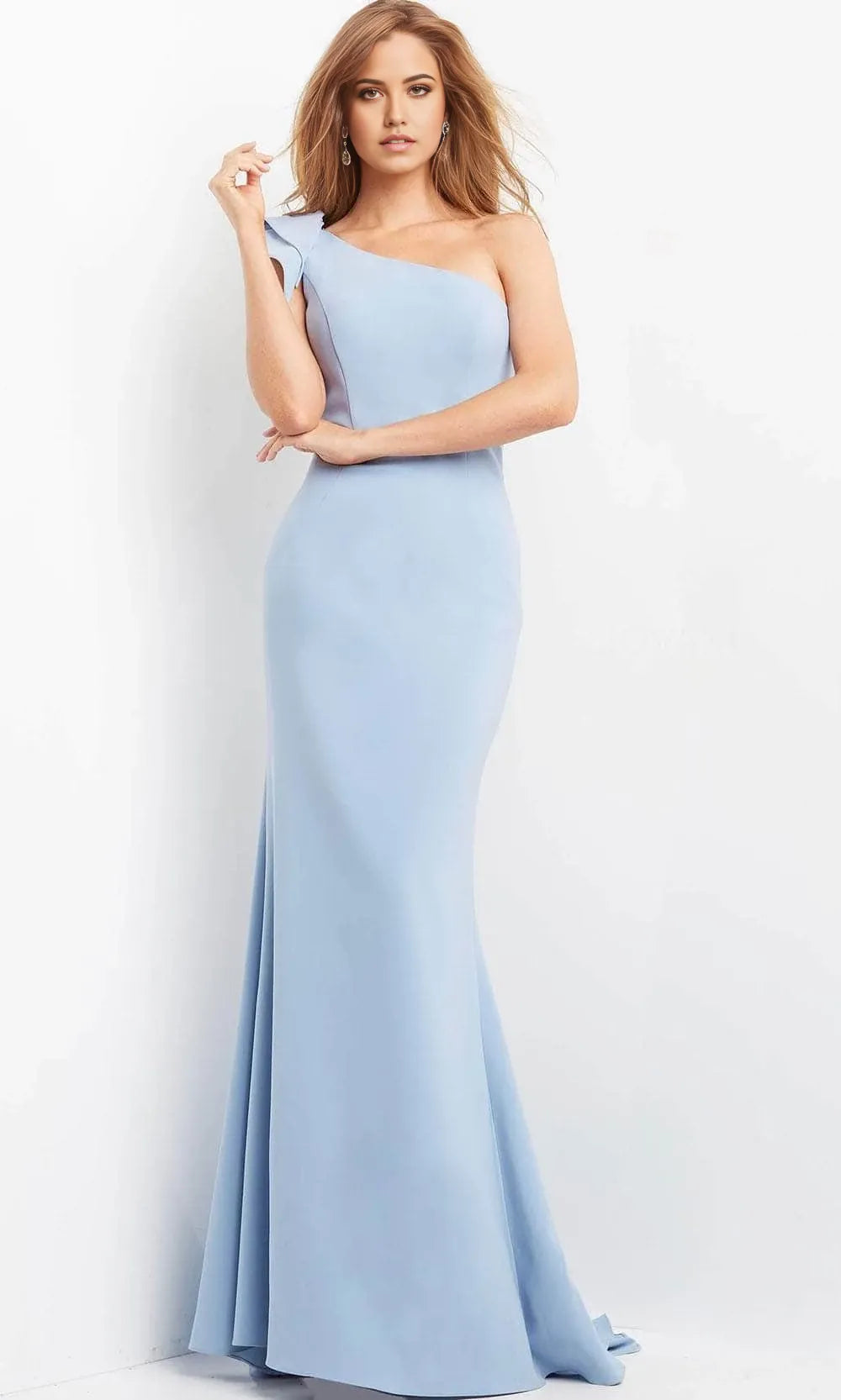 Assymmetrical Sleeveless Mermaid Elegant One-shoulder Floor Length Prom Dress For Sale For Ladies