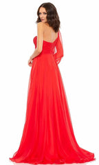 Asymmetric Long Sleeves A-line Gorgeous Floor length Prom Dress For Sale For Women